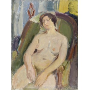 Lazare (Lazarus) VOLOVICK (WOŁOWIK) (1902 - 1977), Nude of a woman in an armchair