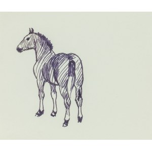 Ludwik MACIĄG (1920-2007), Skizze eines stehenden Pferdes