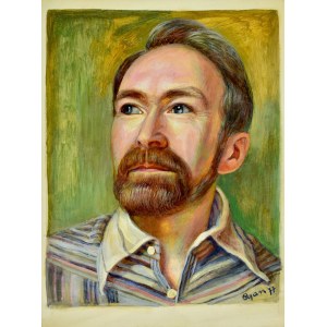 Zdzislaw (CYAN) CYANKIEWICZ (1912-1981), Portrait of a man (self-portrait?), 1977