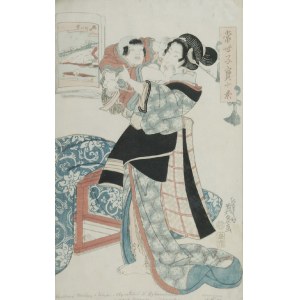 Keisai EISEN (1790-1848), Kobieta z chłopcem