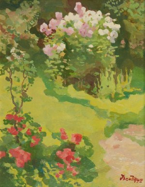 Iwan TRUSZ (1869-1941), W ogrodzie
