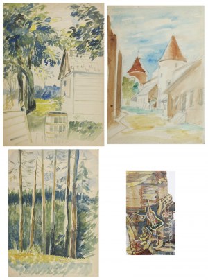 Tadeusz GRONOWSKI (1894-1990), Zestaw 8 akwarel