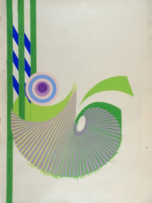 Tadeusz GRONOWSKI (1894-1990), Kompozycja zielona, lata 80-te XX w.