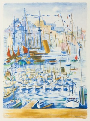 Mojżesz Kisling ( 1891 - 1953 ), Port, 1952