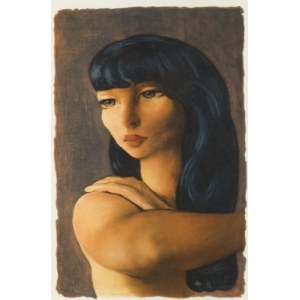 Moses Kisling ( 1891 - 1953 ), Portrét ženy, 1952