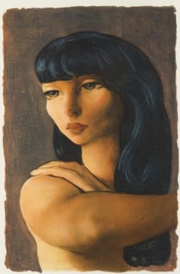 Mojżesz Kisling ( 1891 - 1953 ), Portret kobiety, 1952