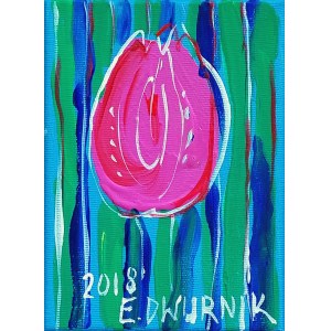 Edward Dwurnik (1943 - 2018), Tulipan, 2018