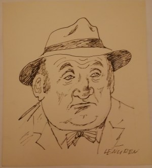 Zbigniew Lengren(1919-2003),Mężczyna w kapeluszu