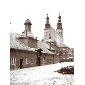 [KRAKÓW - widok na klasztor Klarysek i kościół św. Andrzeja przy ul. Grodzkiej - fotografia widokowa]. [ok. 1903]...
