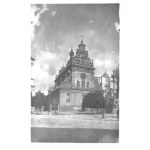 [Kostel svatého Ondřeje a bernardinský klášter - pohled a situační fotografie]. [počátek 20. století]....