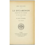 Boccaccio Giovanni - Dekameron w języku francuskim - oprawa półskórek zdobiony