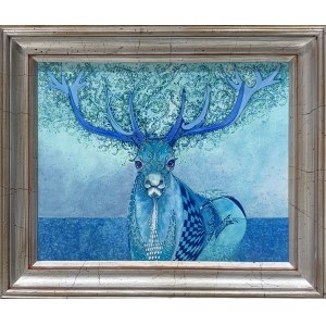 Krzysztof Trzaska, Blue Deer, 2021