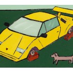 D. W. Karolak (geb. 1992), Lamborghini auf Ziegelsteinen, 2023