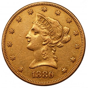 USA - 10 dolarów 1880 - O Nowy Orlean - nakład 9200 sztuk
