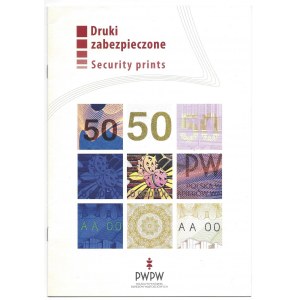 Banknot testowy PWPW - 50, + folder