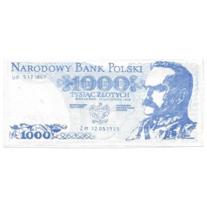 SOLIDARNOŚĆ - 1000 zł. 1918 - Józef Piłsudski