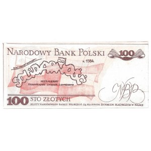 SOLIDARNOŚĆ - 100 zł. 1984 - Lech Wałęsa