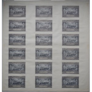 ARKUSZ 18 banknotów 20 złotych 1940 