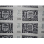 ARKUSZ 18 banknotów 20 złotych 1940 