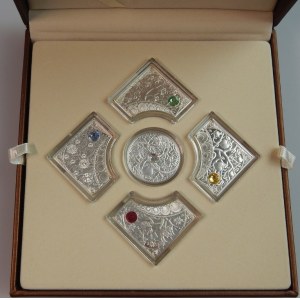 Kolekcja Cztery Pory Roku Ag 925 + kryształy Swarowskiego