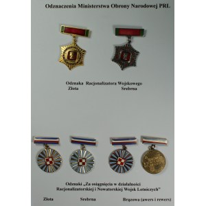 Ministerstwo Obrony Narodowej - 6 sztuk odznak w tym lotnicze