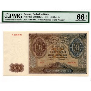 100 złotych 1941 - A - PMG 66 EPQ -