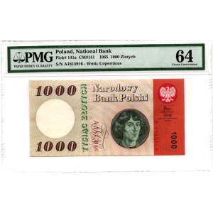 1000 złotych 1965 - A - PMG 64