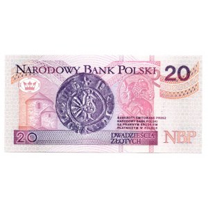 20 złotych 1994 - AA 0043464 - druk TDLR Londyn