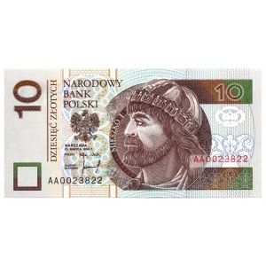 10 złotych 1994 - AA 0023822 - druk TDLR Londyn