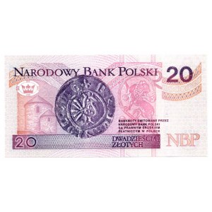 20 złotych 1994 - AA 0032181 - druk TDLR Londyn