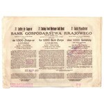 Bank Gospodarstwa Krajowego - 7 % List zastawny 1000 złotych w złocie 1931