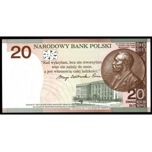 20 złotych 2011 - Skłodowska - niski numer seryjny 0000323
