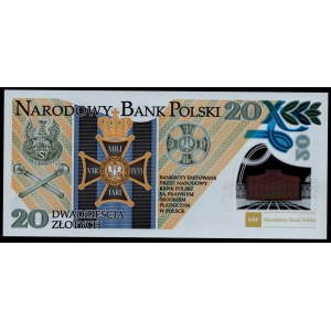 20 złotych 2014 - 100 r. utworzenia Legionów Polskich - banknot polimerowy