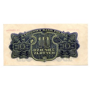 10 złotych 1944 - CA - obowiązkowym - banknot z kolekcji LUCOW