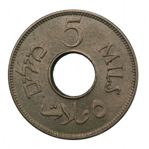 PALESTYNA - 5 mils 1935