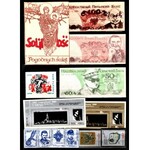 SOLIDARNOŚĆ - 408 sztuk - duży zbiór banknotów/znaczków/ulotek/kopert propagandowych -