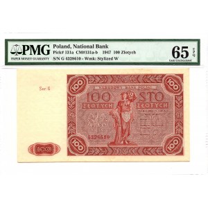 100 złotych 1947 - G - PMG 65 EPQ