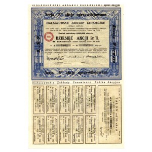 Białaczowskie Zakłady Ceramiczne - 10 x 300 złotych 1929 -