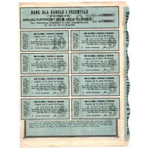 Bank dla Handlu i Przemysłu S.A. - Em. 7 - 5 x 540 marek polskich 1922 -