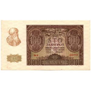 100 złotych 1940 - B - Oryginalny