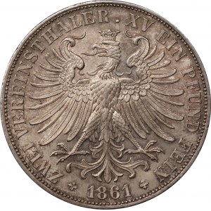 NIEMCY - Frankfurt - dwutalar 1861