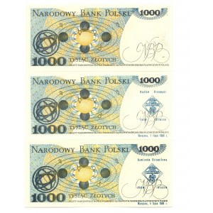 PRL - 15 sztuk banknotów z nadrukami okolicznościowymi -