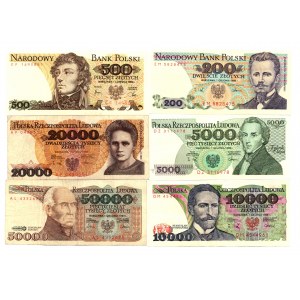 PRL - zestaw 13 banknotów 