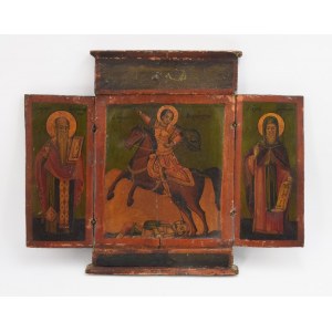 Ikona - tryptyk - Św. Dymitr z Tesaloniki