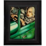 Tamara Lempicka (1898 Warschau - 1980 Cuernavaca), Selbstbildnis in einem grünen Bugatti