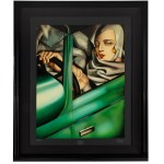 Tamara Lempicka (1898 Warsaw - 1980 Cuernavaca), Self-portrait in a green bugatti