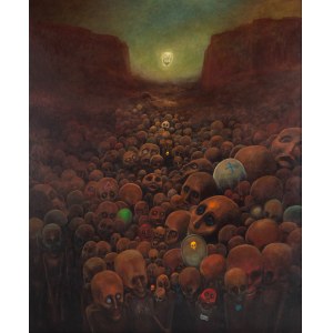 Zdzisław Beksiński (1929 Sanok - 2005 Warszawa), Bez tytułu, 1974