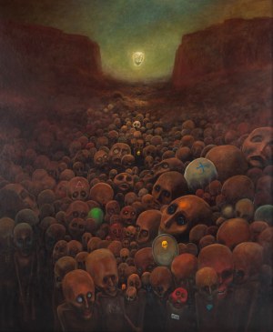 Zdzisław Beksiński (1929 Sanok - 2005 Warszawa), Bez tytułu, 1974