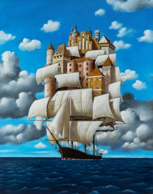 Rafał Olbiński (ur. 1943 Kielce), Somethimes the ship is a just a ship, 2018