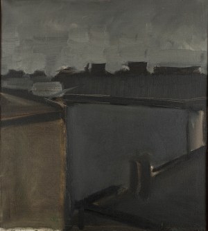 Jacek Sienicki (1928 Warsaw - 2000 there), Roofs of old houses, 1973